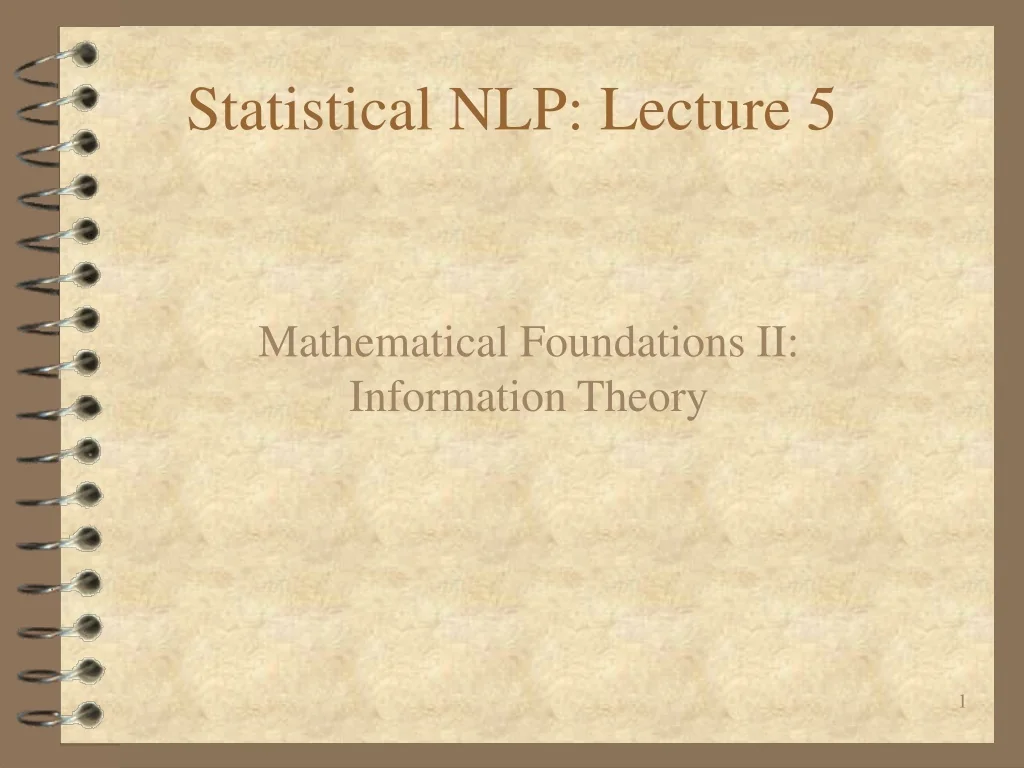 PPT - Statistical NLP: Lecture 5 PowerPoint Presentation, free download ...