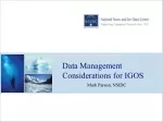 Data Management Considerations for IGOS