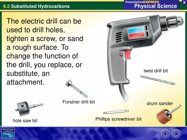 the electric drill can be used to drill holes