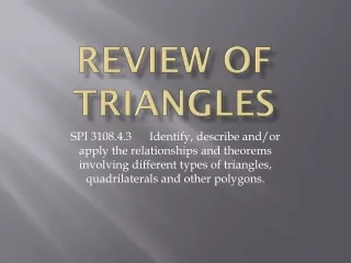 Review of Triangles