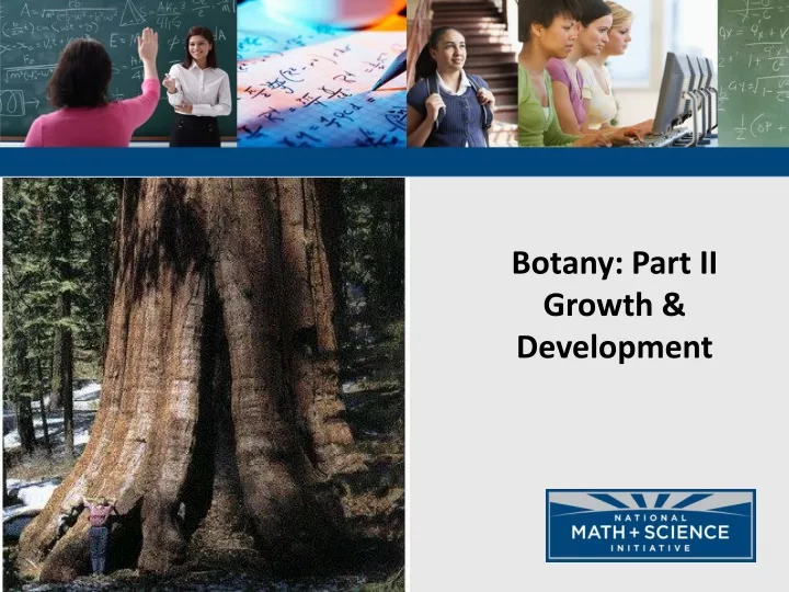 botany part ii growth development