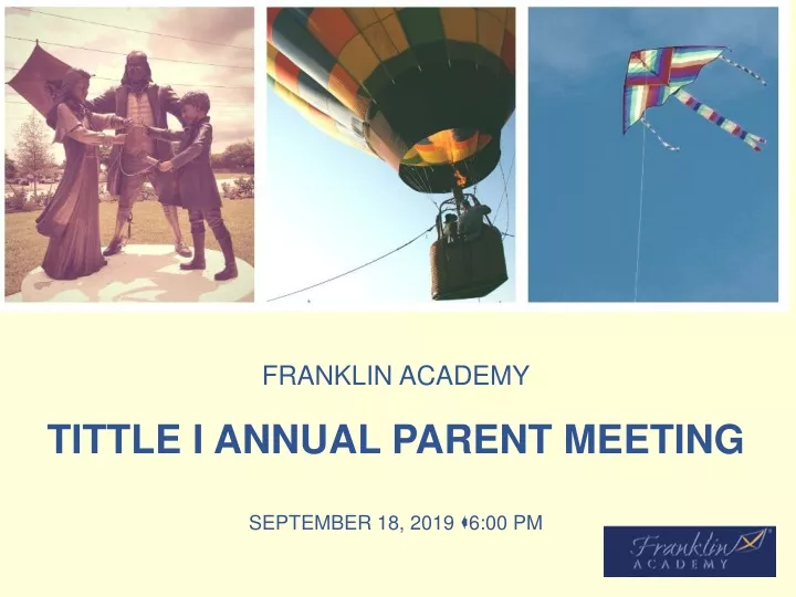 franklin academy tittle i annual parent meeting