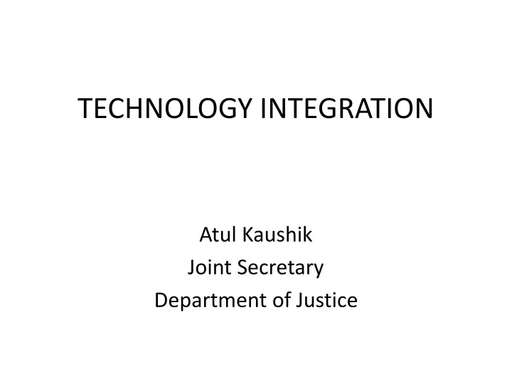 technology integration