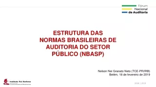 Nelson Nei Granato Neto (TCE-PR/IRB) Belém, 18 de fevereiro de 2019