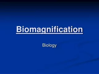 Biomagnification