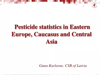 Pesticide statistics in Eastern Europe, Caucasus and Central Asia