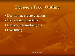 Decision Tree: Outline