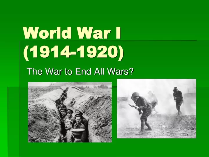 world war i 1914 1920