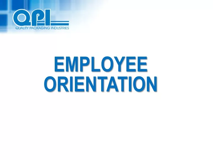 employee orientation
