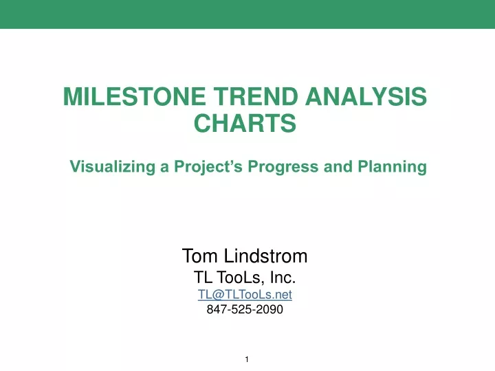 milestone trend analysis charts visualizing a project s progress and planning