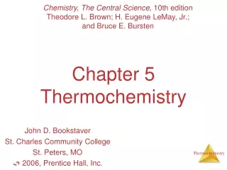 Chapter 5 Thermochemistry