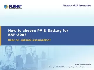 how to choose pv battery for bsp 300