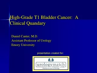 High-Grade T1 Bladder Cancer:  A Clinical Quandary