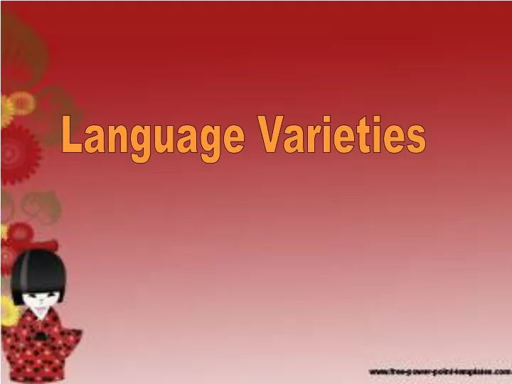 language varieties