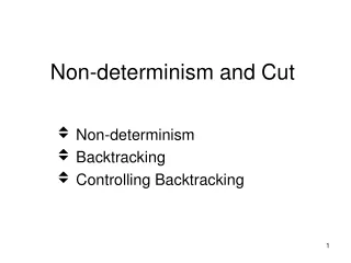 Non-determinism and Cut