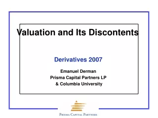 Valuation and Its Discontents