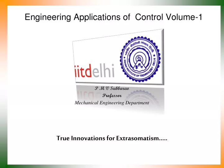 engineering applications of control volume 1