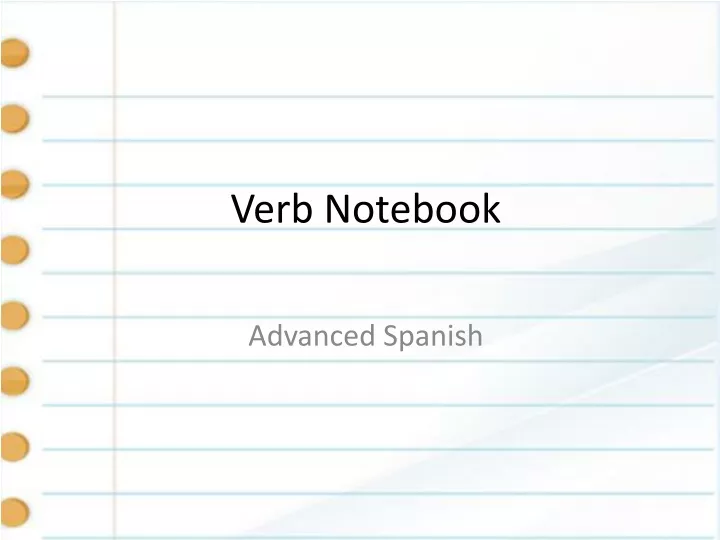 verb notebook