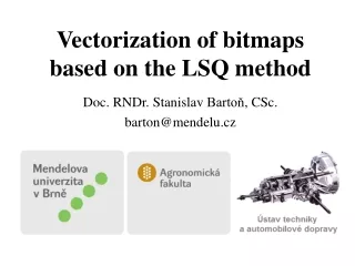 Vectorization of bitmaps based on the LSQ method