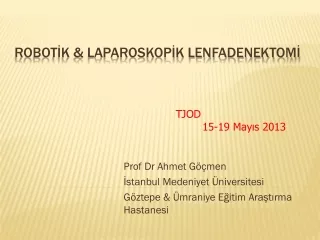 Prof Dr Ahmet Göçmen İstanbul Medeniyet Üniversitesi