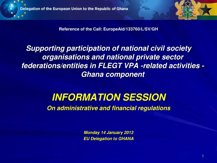 reference of the call europeaid 133760