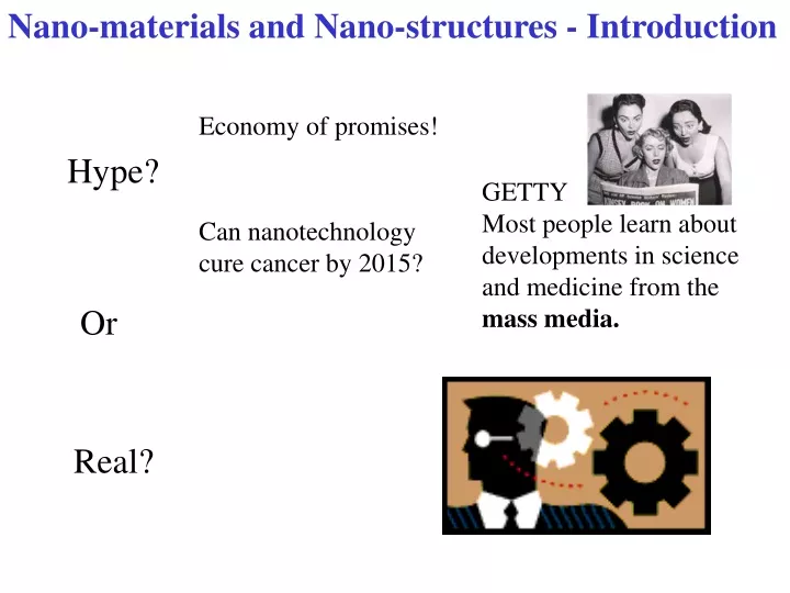 nano materials and nano structures introduction