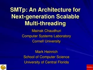 SMTp: An Architecture for Next-generation Scalable Multi-threading