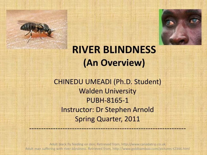 river blindness an overview
