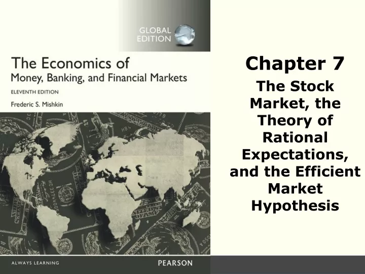 chapter 7 the stock market the theory of rational expectations and the efficient market hypothesis