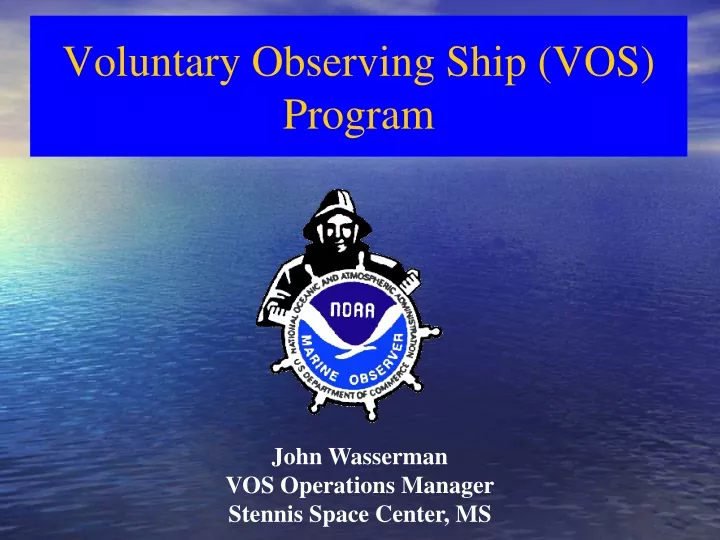 voluntary observing ship vos program
