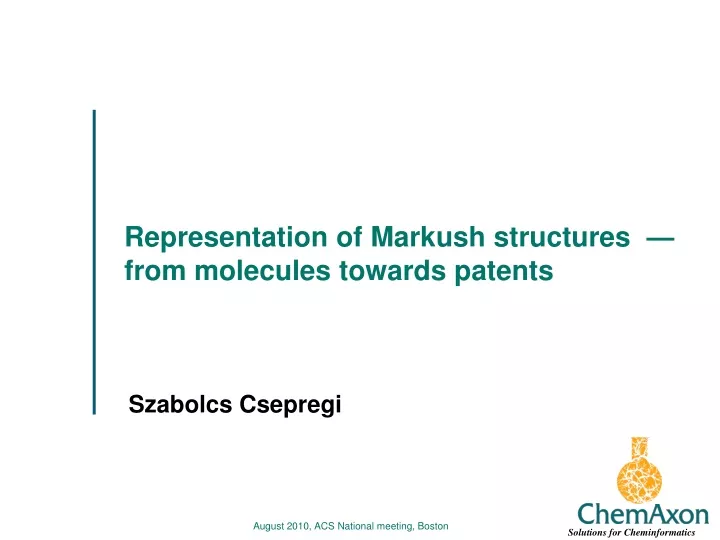 representation of markush structures from