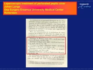 Perforated peptic ulcer