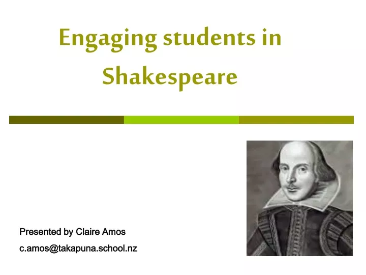 engaging students in shakespeare