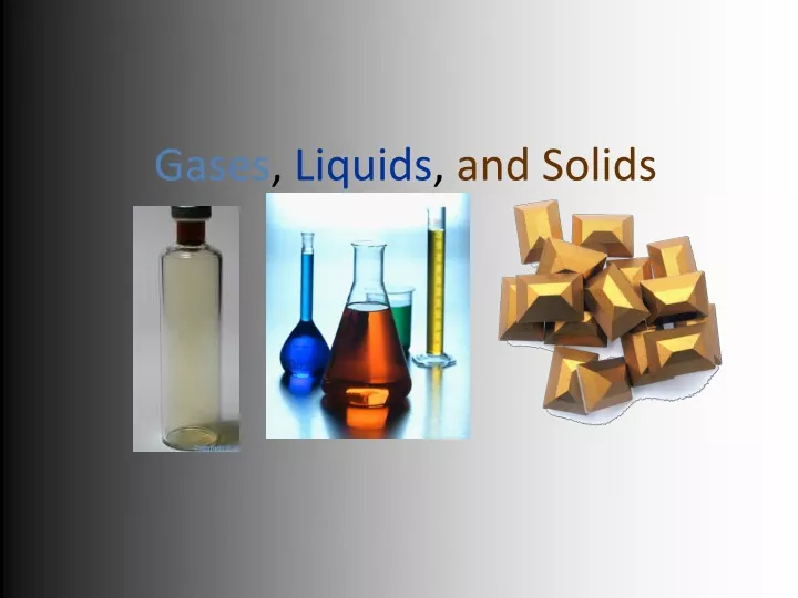 gases liquids and solids