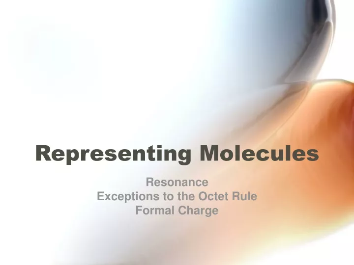 representing molecules