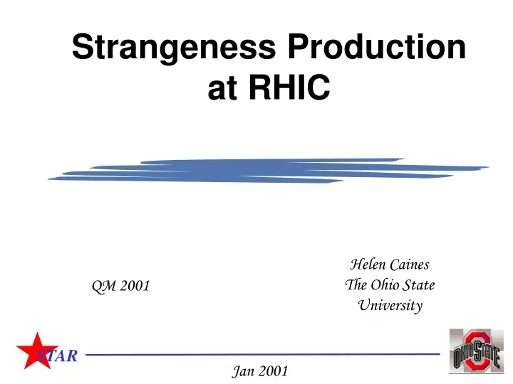 strangeness production at rhic