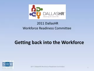 2011 DallasHR  Workforce Readiness Committee