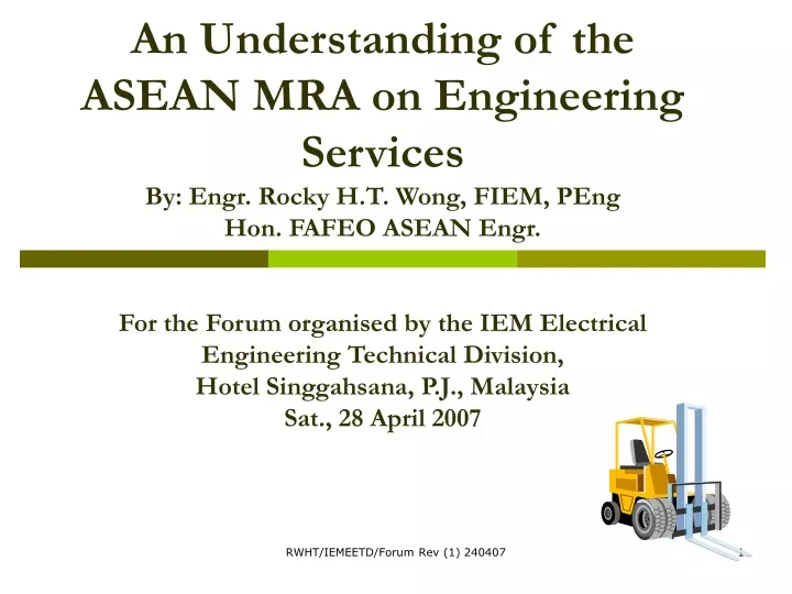 an understanding of the asean mra on engineering
