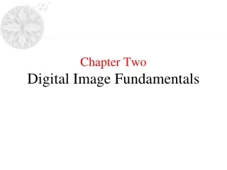Chapter Two Digital Image Fundamentals