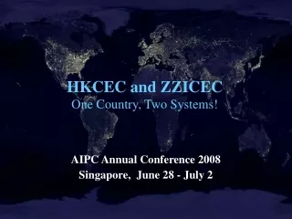 HKCEC and ZZICEC One Country, Two Systems!