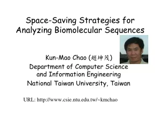 Space-Saving Strategies for Analyzing Biomolecular Sequences