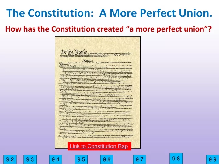 how has the constitution created a more perfect union
