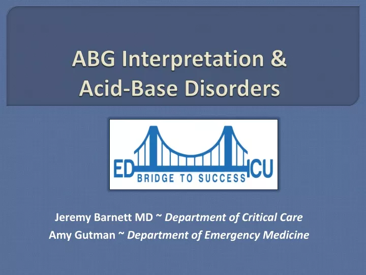 abg interpretation acid base disorders
