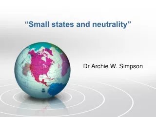 “Small states and neutrality”
