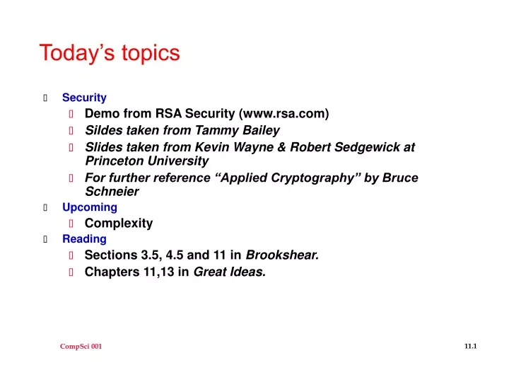 today s topics