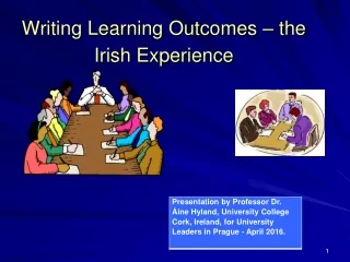 Writing Learning Outcomes – the Irish Experience