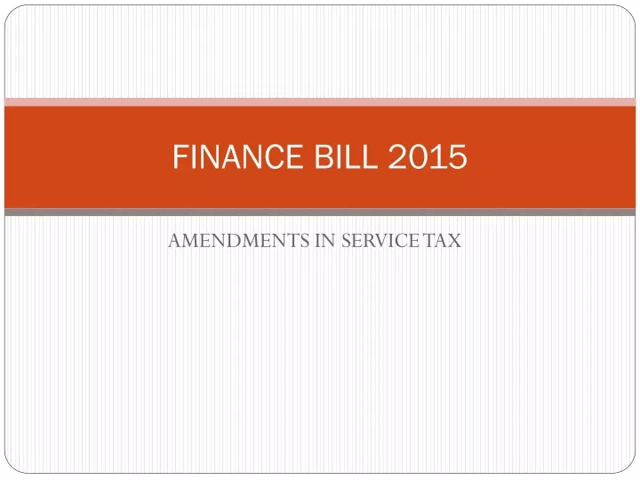 finance bill 2015