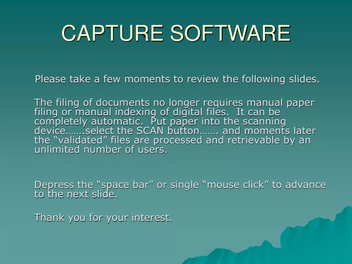 capture software
