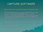 CAPTURE SOFTWARE - slide 1