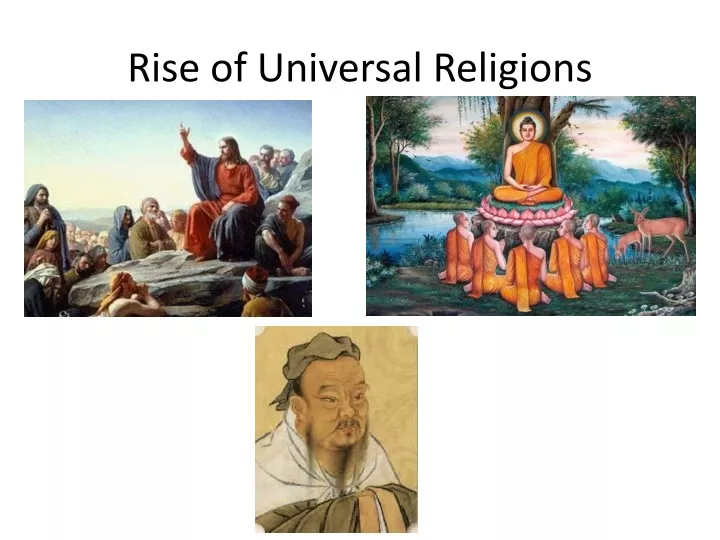 rise of universal religions